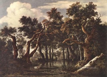 El pantano en un paisaje forestal Jacob Isaakszoon van Ruisdael Pinturas al óleo